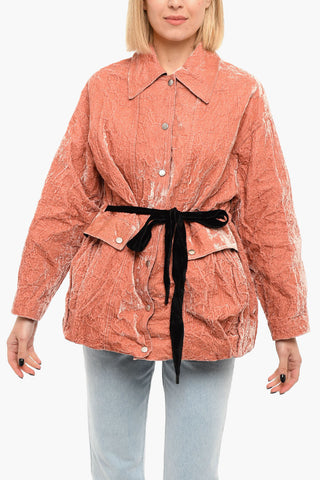 Velvet ANORAK Jacket with Belt