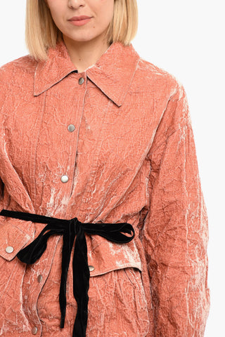 Velvet ANORAK Jacket with Belt