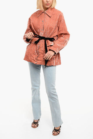 Velvet ANORAK Jacket with Belt
