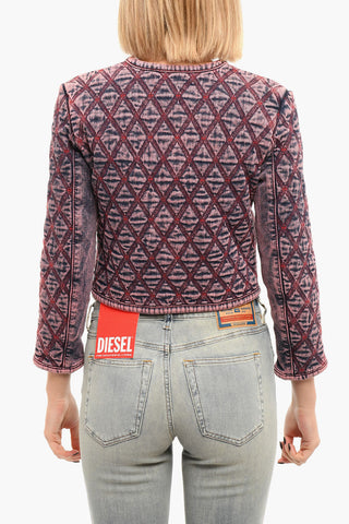 Giacca Crop di Jeans DE-VELOP-FS con Tasche con Aletta