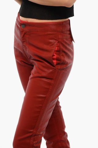 Coated-cotton D-BABHILA Pants