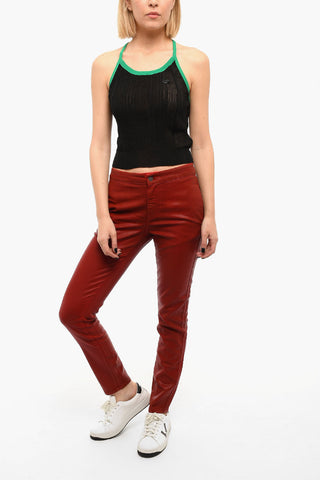 Coated-cotton D-BABHILA Pants