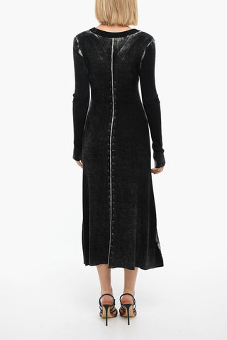 Wool M-COVINA Dress with Flared Silhouette