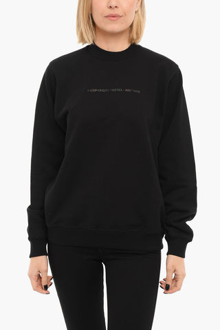 F-ANG COPY Crewneck Sweatshirt with Embossed Lettering