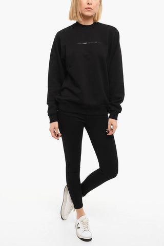 F-ANG COPY Crewneck Sweatshirt with Embossed Lettering
