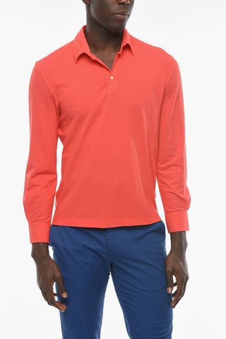 Jersey Cotton Long Sleeve CANNES Polo shirt