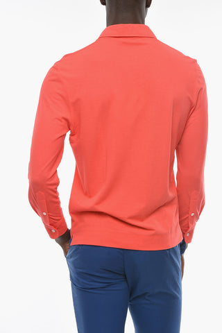 Jersey Cotton Long Sleeve CANNES Polo shirt