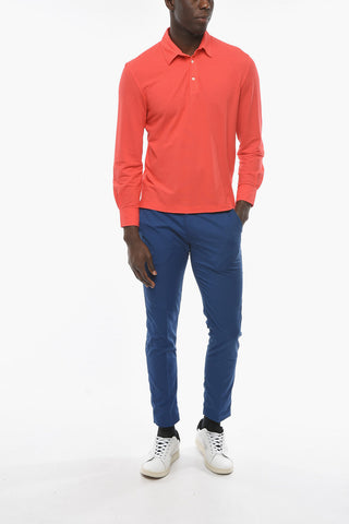 Jersey Cotton Long Sleeve CANNES Polo shirt