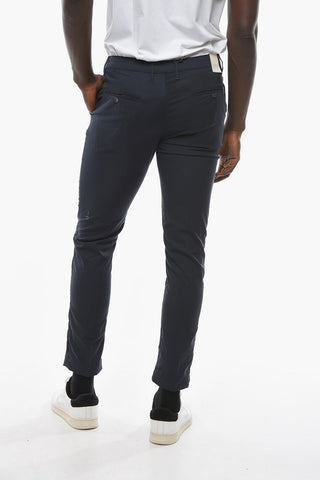 Solid Color NEWTOWN Pants with 4 Pockets