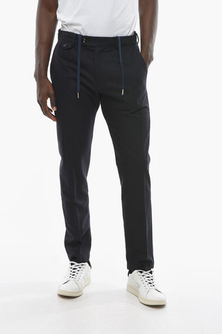Cotton and Virgin Wool RAVAL Pants with Breast Pocket