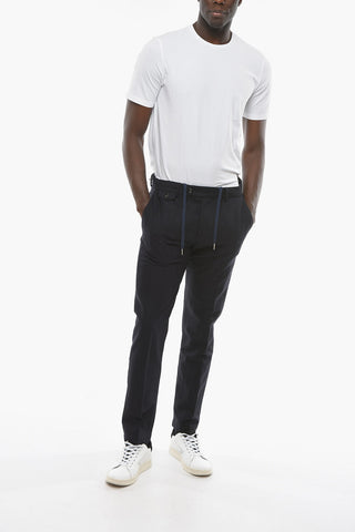 Cotton and Virgin Wool RAVAL Pants with Breast Pocket