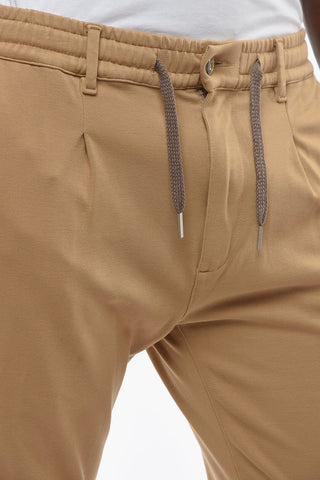 Single-Pleat MITTE Pants with Drawstring Waist