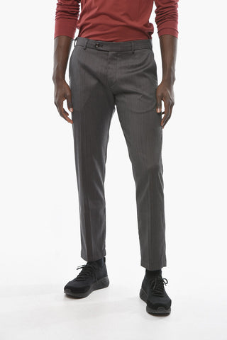 Herringbone Motif Virgin Wool VENEZIA Pants