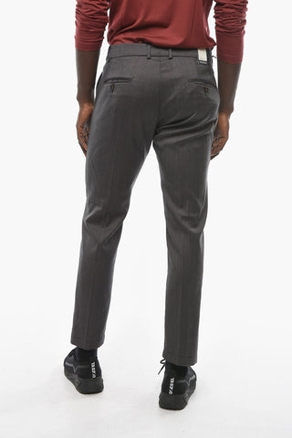 Herringbone Motif Virgin Wool VENEZIA Pants