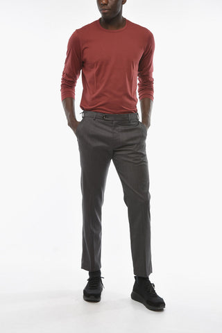 Herringbone Motif Virgin Wool VENEZIA Pants