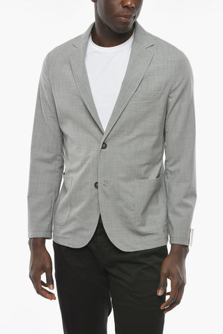 virgin wool notch lapel CHELSEA 2-button blazer