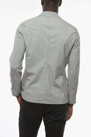 virgin wool notch lapel CHELSEA 2-button blazer