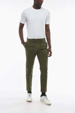 Pantaloni a Una Pince MITTE Con Elastico in Vita