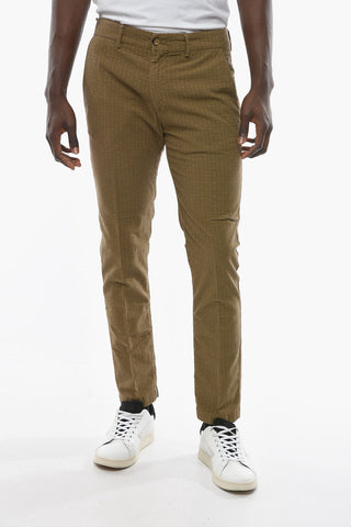 Pantaloni MARAIS Tapered Fit Ricamati All-Over