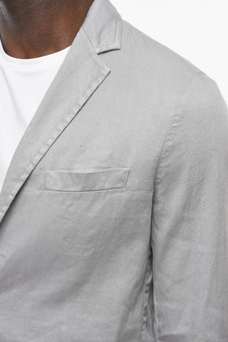 flax and Cotton CHELSEA 2-button blazer with notch lapel