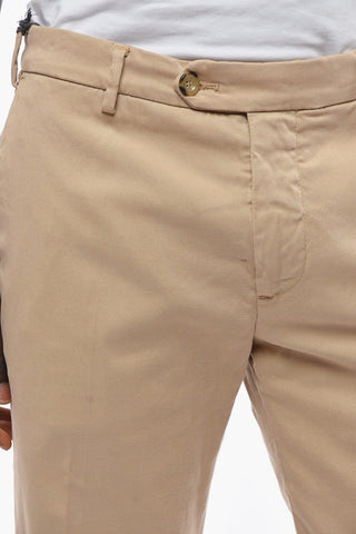 Mid-Waist Cotton Twill VENEZIA Chinos Pants