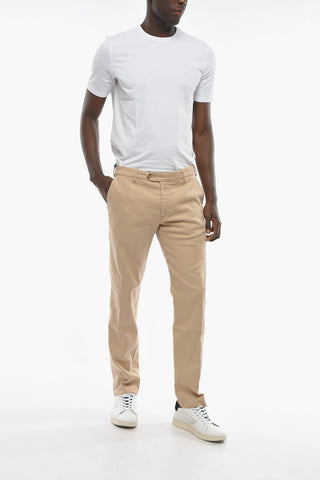Mid-Waist Cotton Twill VENEZIA Chinos Pants