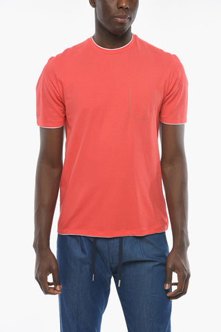 Crew-neck NIZZA T-Shirt with Contrasting Details