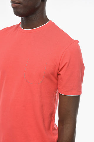 Crew-neck NIZZA T-Shirt with Contrasting Details