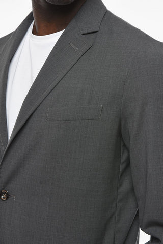 virgin wool side vents notch lapel CHELSEA 2-button blazer