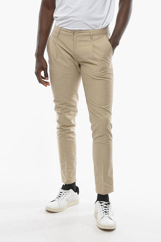 Melange NEWTOWN Single Pleat Pants with Buttons Closure