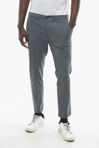 Solid Color MARAIS Pants with Flap Pockets