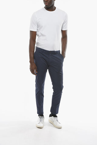 Solid Color NEWTOWN Chino Pants with Belt Loops