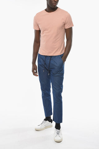 Solid Color Crew-neck NIZZA T-Shirt