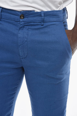 Pantaloni Casual MARAIS In Twill di Cotone e Lino