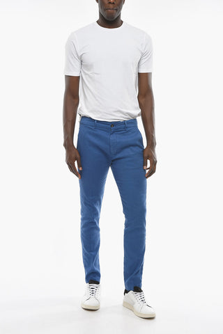Pantaloni Casual MARAIS In Twill di Cotone e Lino