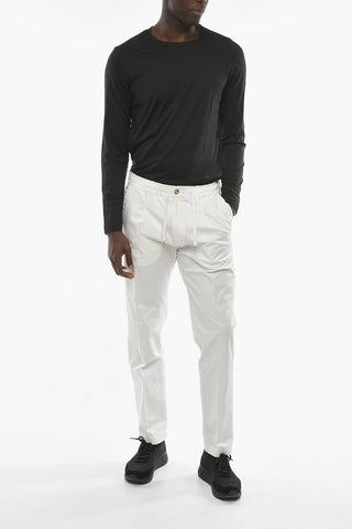 Pantaloni RAVAL in Cotone Stretch con Elastico in Vita