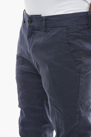 Linen and Cotton Tapered Fit MARAIS Pants