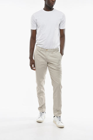 Houndstooth Motif Cotton NEWTOWN Chino Pants