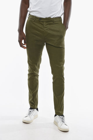 Pantaloni MARAIS in Lino e Cotone con Tasche ad Aletta