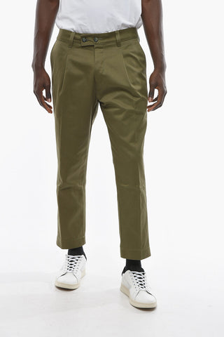 Tapered Fit Single Pleat MEDINA Chino Pants