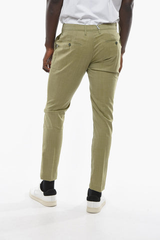 Pantaloni NEWTOWN In Lana Vegine con Cuciture a Vista 