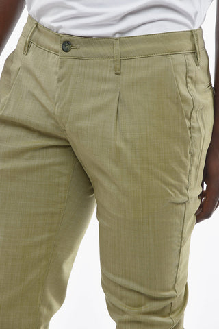 Pantaloni NEWTOWN In Lana Vegine con Cuciture a Vista 