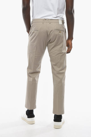 Stretch Cotton RAVAL Single-Pleat Pants