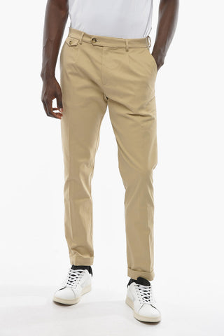 Stretch Cotton RAVAL Pants with Cuffed Hem
