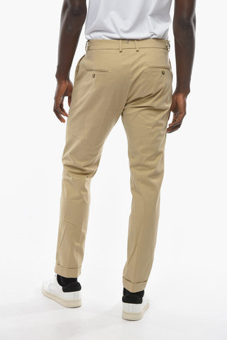 Stretch Cotton RAVAL Pants with Cuffed Hem
