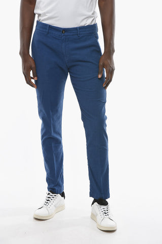Tapered Fit Cotton and Linen MARAIS Pants