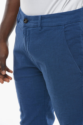 Tapered Fit Cotton and Linen MARAIS Pants