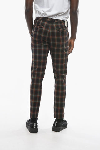 Madras Patterned Virgin Wool MARAIS Pants