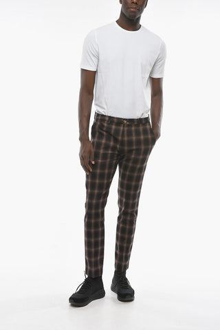 Madras Patterned Virgin Wool MARAIS Pants