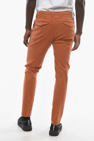 Solid Color MARAIS Chino Pants with Flap Pockets